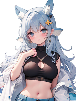 喧嚣不眠的数字艺术：模特服装的光影交错